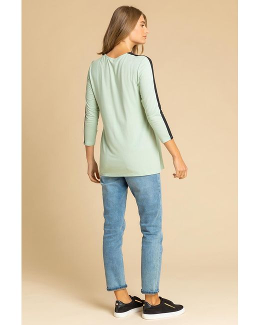 Roman Multicolor Floral Embellished Contrast Print Top