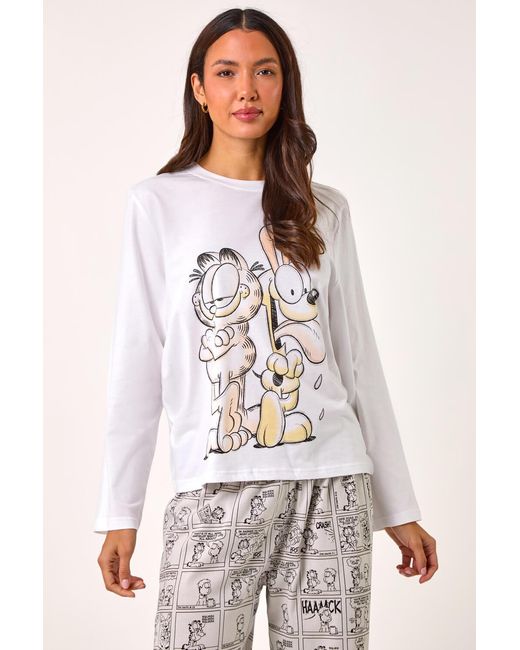 Roman Natural Garfield And Odie Pyjama Set