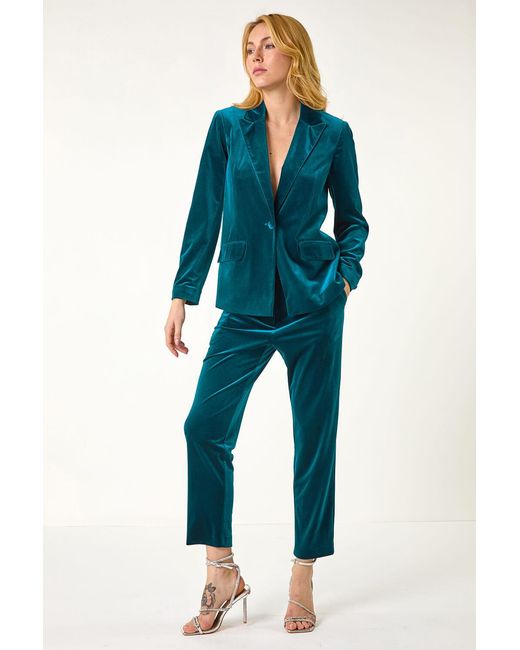D.u.s.k Blue Velvet Cigarette Stretch Trouser