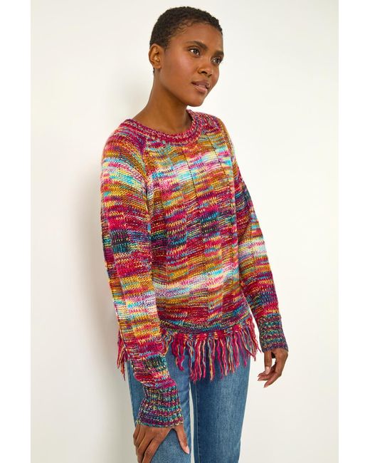 Roman Red Crew Space Dye Jumper