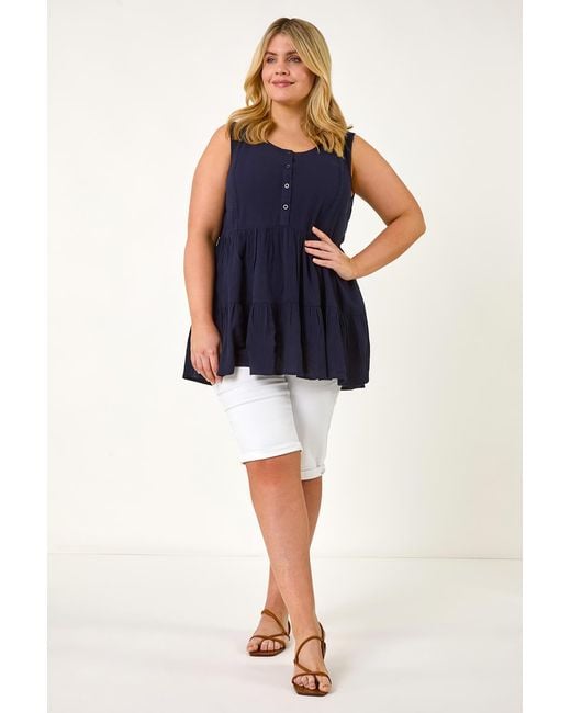 Roman Curve Black Stretch Knee Length Denim Shorts