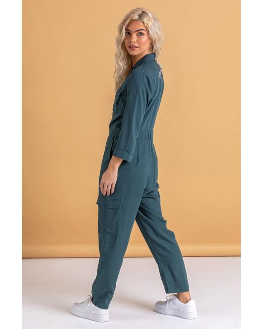 D.u.s.k Blue Utility Jumpsuit With Pockets