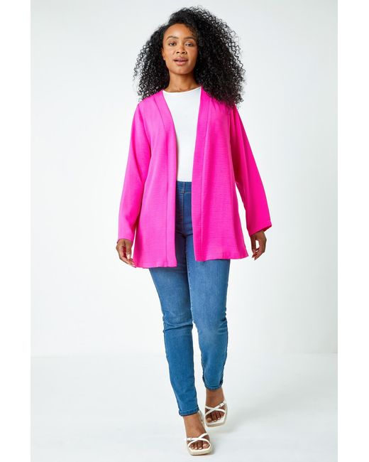 Roman Petite Pink Woven Kimono Jacket