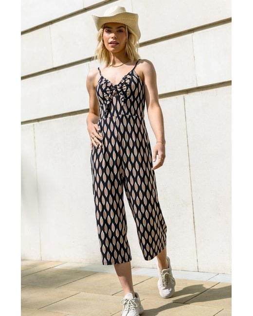 D.u.s.k Black Stretch Jersey Abstract Jumpsuit