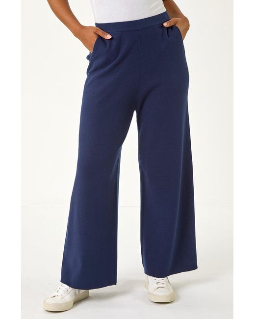 Roman Petite Blue Knitted Trouser