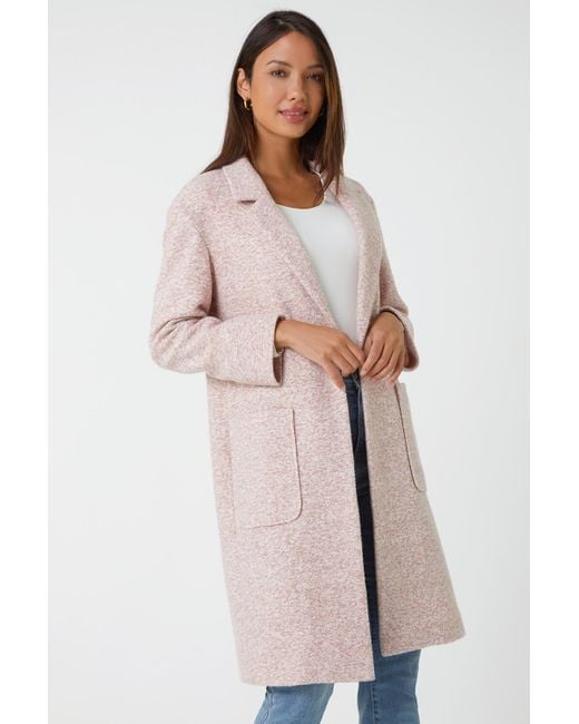 Boucle Knit Longline Coatigan