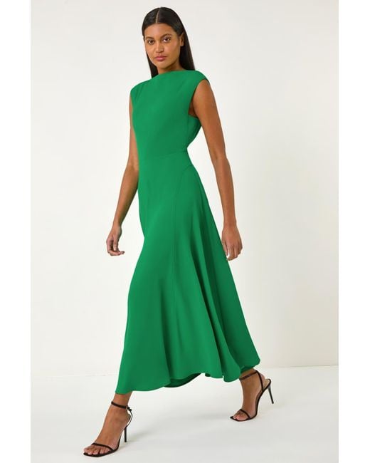 Roman Fit & Flare Midi Dress in Green | Lyst UK