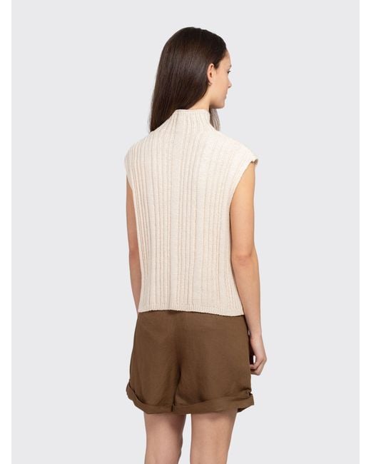 Minimum Natural Mariana Half Zip Vest