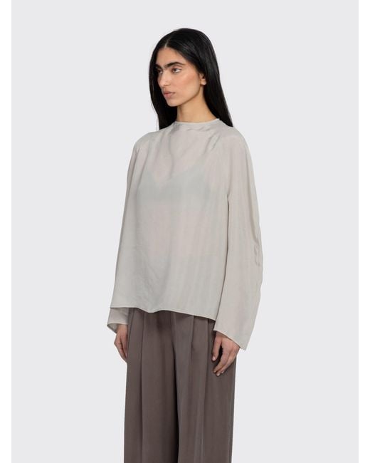 Amomento Gray Raglan Cupro Top