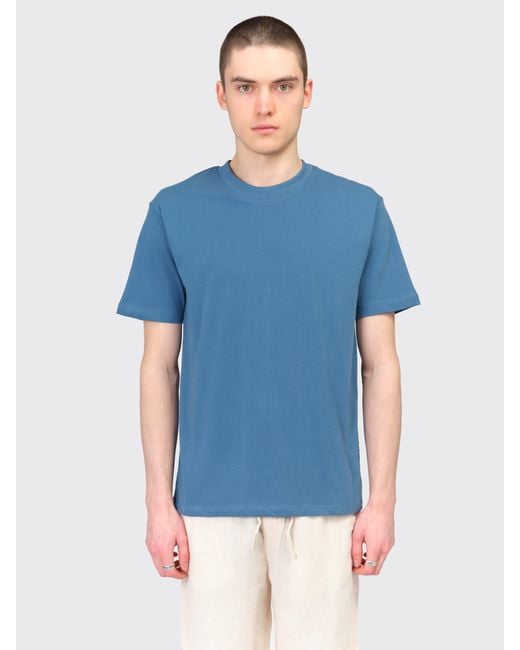 Minimum Blue Aarhus Ss T-Shirt for men
