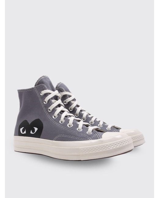 COMME DES GARÇONS PLAY Gray Play Heart Converse Chuck All Star '70 High