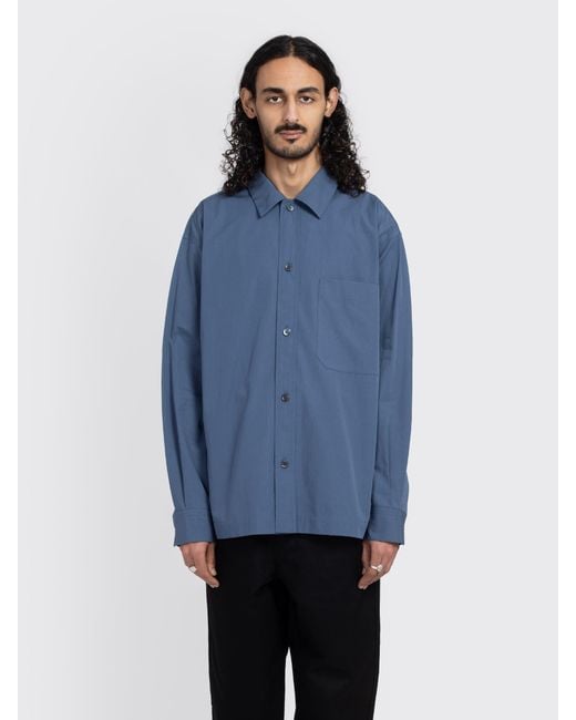 hiro_yukie03 　 MARGARET HOWELL Margaret Howell Raised Placket Shirt in Blue for Men | Lyst Canada
