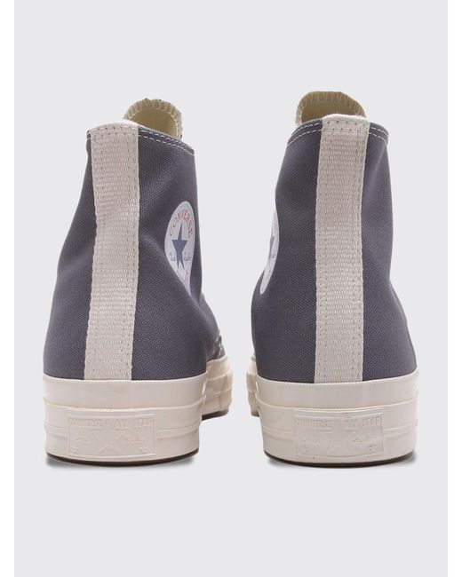 COMME DES GARÇONS PLAY Gray Play Heart Converse Chuck All Star '70 High