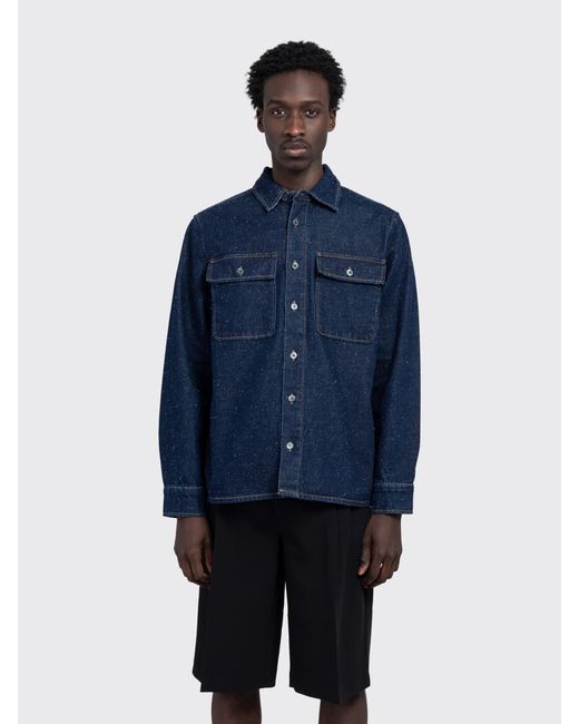 Minimum Blue Albert Long Sleeve Shirt for men