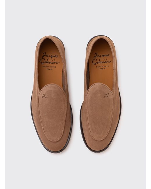 Jacques Soloviere Brown Chris Suede for men