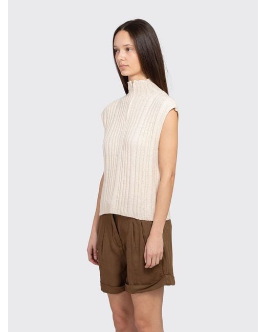 Minimum Natural Mariana Half Zip Vest