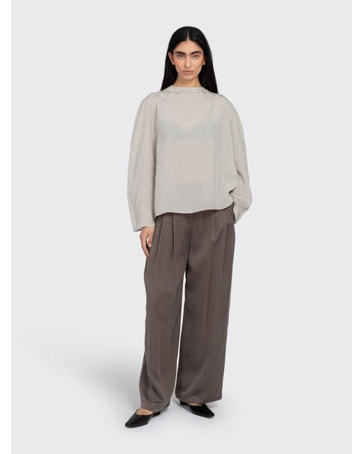 Amomento Gray Raglan Cupro Top