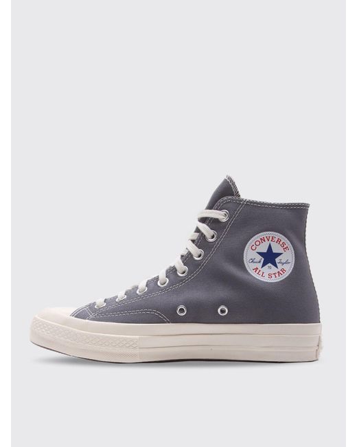 COMME DES GARÇONS PLAY Gray Play Heart Converse Chuck All Star '70 High