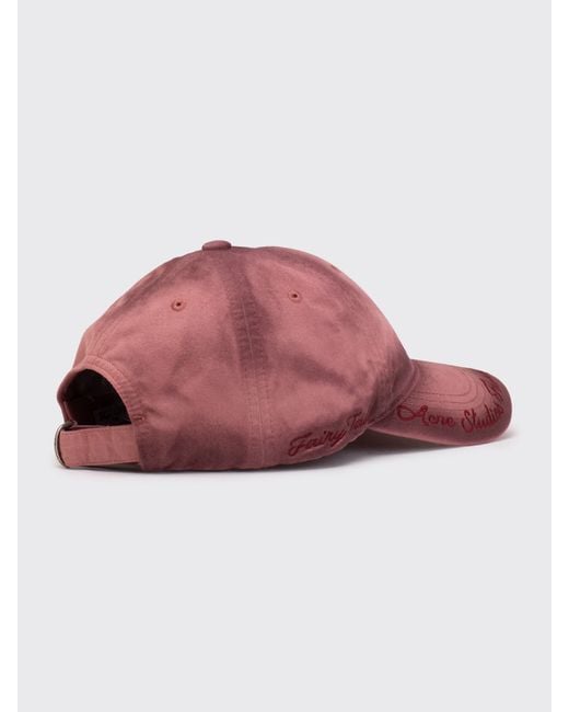 Acne Red Logo Baseball Cap