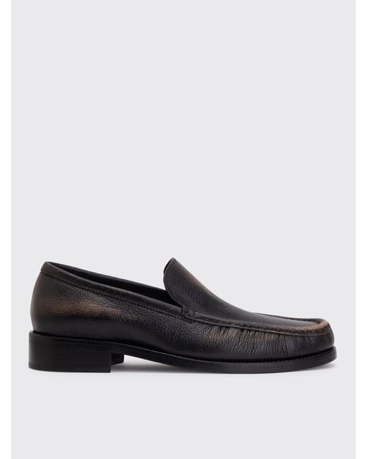Acne Black Leather Loafers