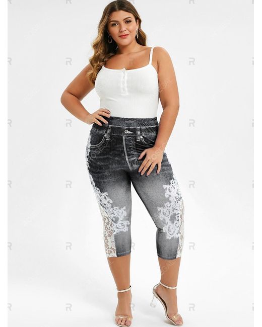 black capri jeggings