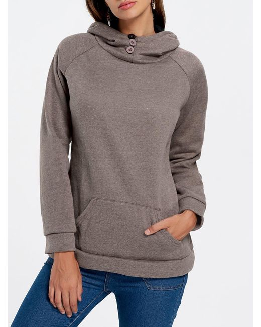 raglan sleeve kangaroo pocket hoodie