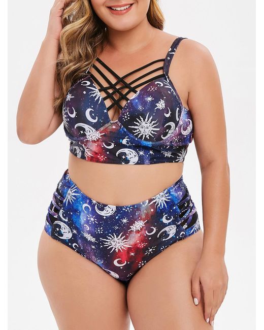 Best SENDRY Women Print Push-Up Sunflower Padded Bra Beach Bikini Set Swimsuit Beachwear Swimwear