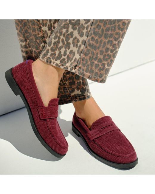 Rothy's Red The Revelvet Penny Loafer