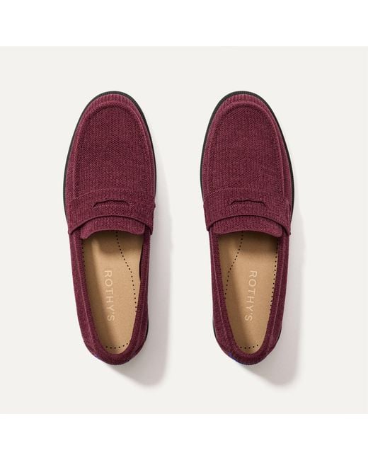 Rothy's Red The Revelvet Penny Loafer