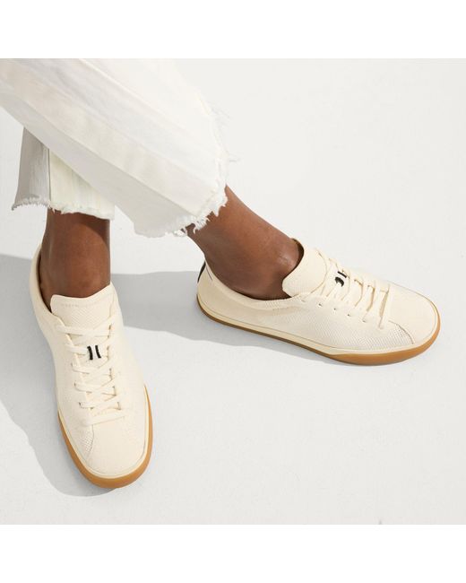 White Rothys Rothy's The Lace Up Sneaker in White | Lyst