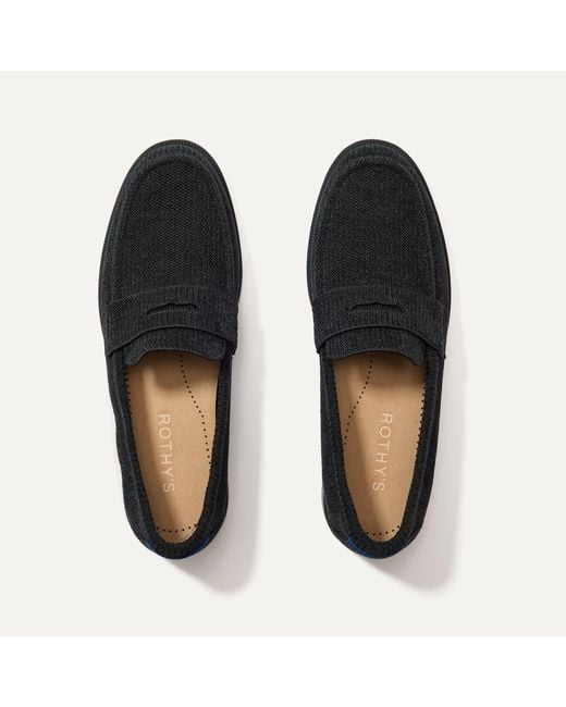 Rothy's Blue The Revelvet Penny Loafer