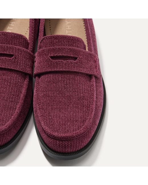 Rothy's Red The Revelvet Penny Loafer
