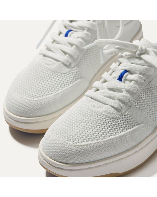 White Rothys Rothy's The Court Sneaker in White | Lyst