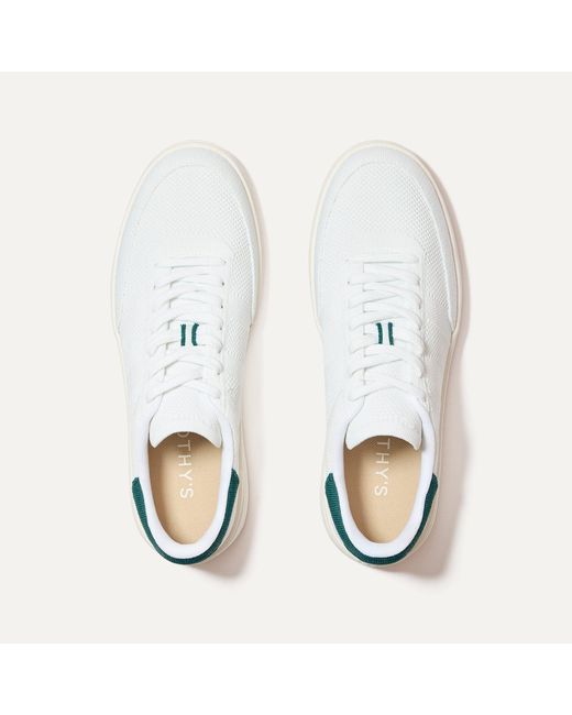 White Rothys Rothy's Court Sneaker in White for Men | Lyst