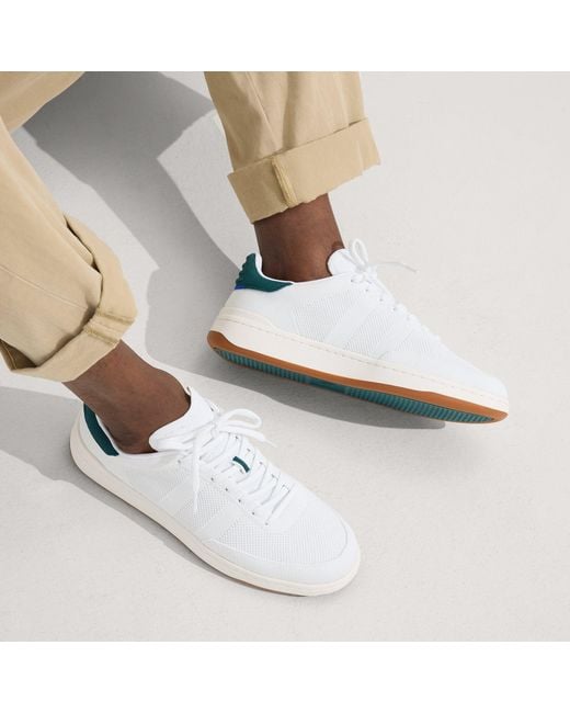 White Rothys Rothy's Court Sneaker in White for Men | Lyst