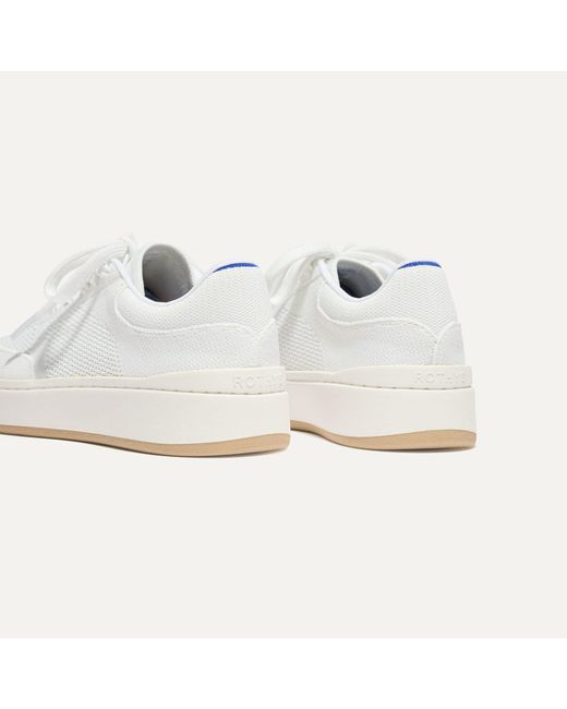 White Rothys Rothy's The Court Sneaker in White | Lyst