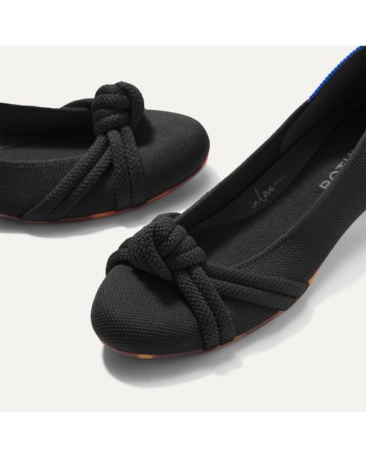 Rothy's Black The Knot Ballet Flat