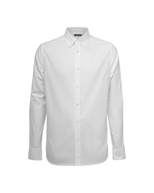 J.Lindeberg Cotton Stretch Oxford Org Shirt White for Men | Lyst