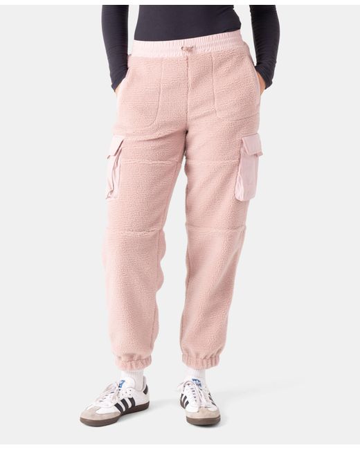 Roxy Pink Rita Sherpa Jogger