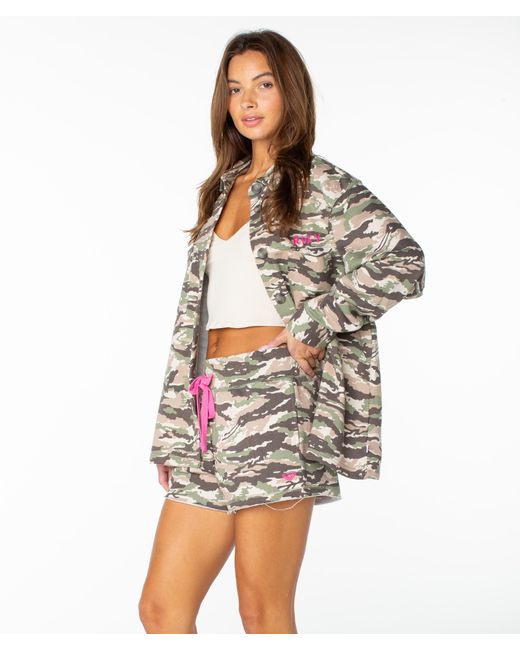 Roxy White Dawn Light Button Up