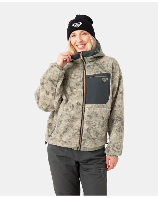 Roxy Natural Everest Hooded Sherpa Jacket