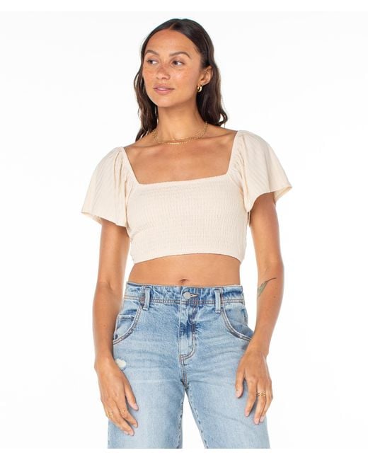 Roxy Blue Sandy Beach Top