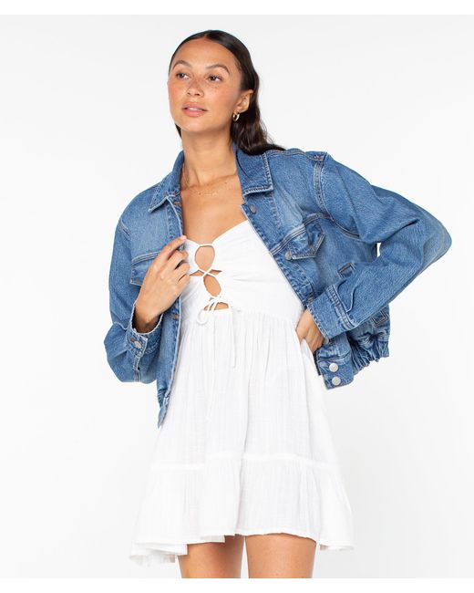 Roxy Blue Up To Putty Jacket