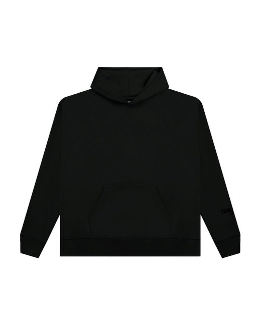 Fear Of God Rubber Essentials Reflective 3m Hoodie in Black | Lyst