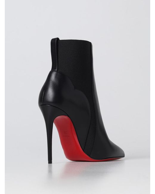 Christian Louboutin Chelsea Chick Booty Ankle Boot in Black | Lyst