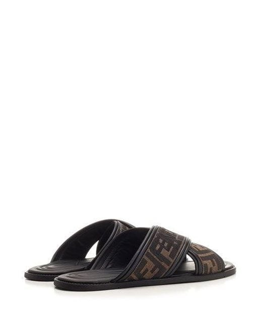 Fendi multicolor best sale slides