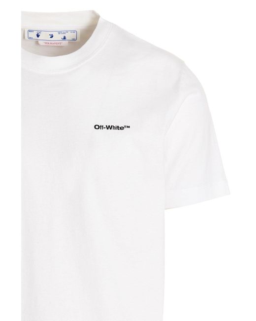 Royal Culture Off-white T-shirt 'wave Outl Diag' for Men | Lyst