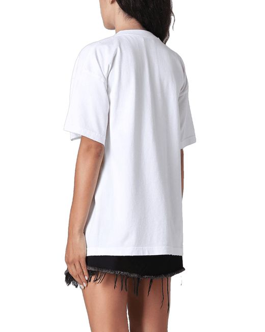Balenciaga Cotton T-shirt Women in White | Lyst
