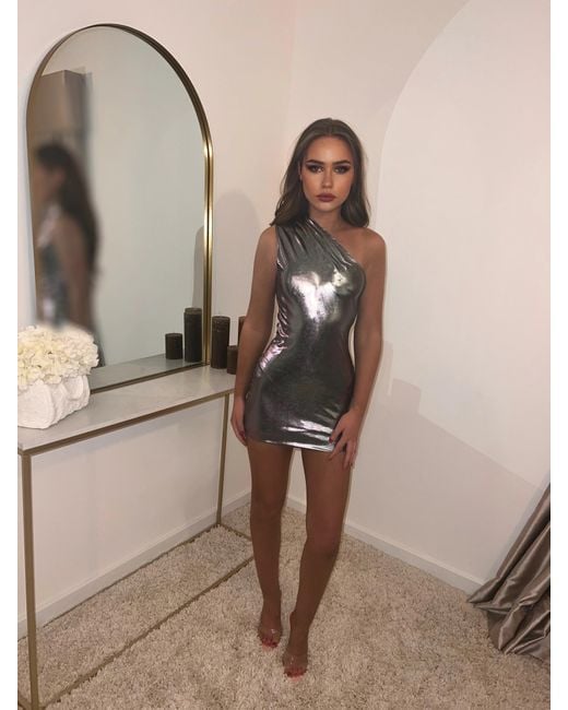 Crisandra metallic clearance dress