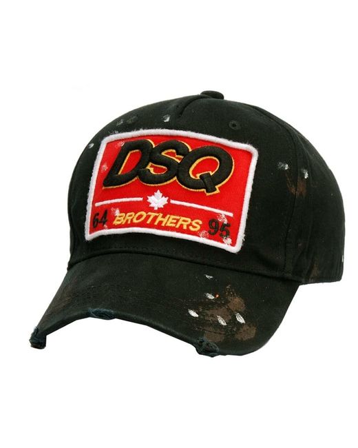 DSquared² Brothers Baseball Cap in Red for Men | Lyst